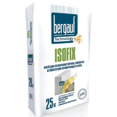 Клей для утеплителя Bergauf Isofix. 25кг