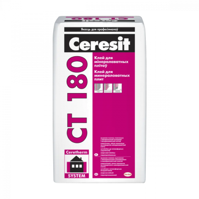 Клей для минераловатных плит Ceresit CT 180 25кг