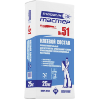 Клей для теплоизоляции Тайфун Мастер №51 25кг Клей для теплоизоляции Тайфун Мастер №51 25кг