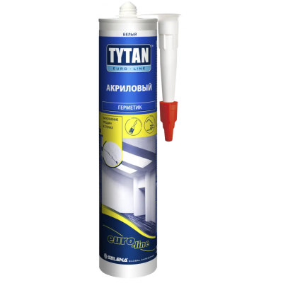 Герметик акриловый TYTAN Euro-Line белый. 290мл