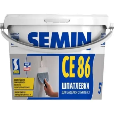 Шпатлевка SEMIN CE 86 для швов ГКЛ 5кг. РФ