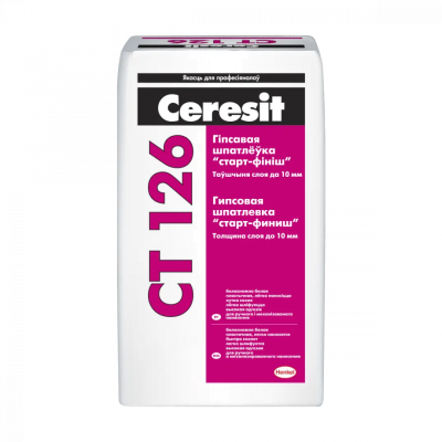 Шпатлевка гипсовая Ceresit СТ 126 белая