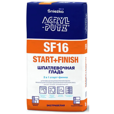 Шпатлевка Sniezka АКРИЛ-ПУТЦ SF16 Старт-Финиш