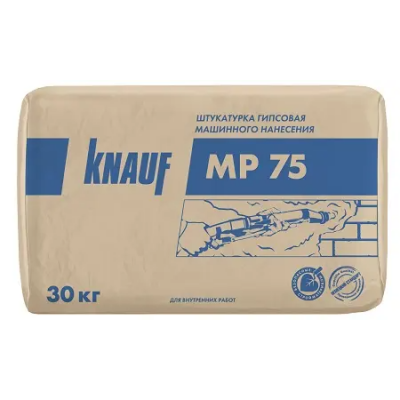 Штукатурка гипсовая КНАУФ МП 75. 30кг