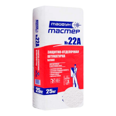Штукатурка гладкая Тайфун Мастер №22А. 25кг