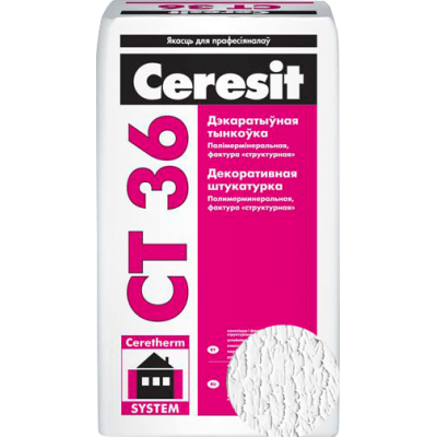 Штукатурка декоративная Ceresit СТ 36. Шуба. 25кг