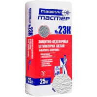 Штукатурка декоративная Тайфун Мастер №23.К-3 Корник 2.5мм белая. 25кг Штукатурка декоративная Тайфун Мастер №23.К-3 Корник 2.5мм белая. 25кг