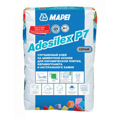 Клей для плитки MAPEI ADESILEX P7 серый 25кг