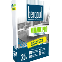 Клей для плитки Bergauf Keramik Pro усиленный. Зима. 25кг Клей для плитки Bergauf Keramik Pro усиленный. Зима. 25кг