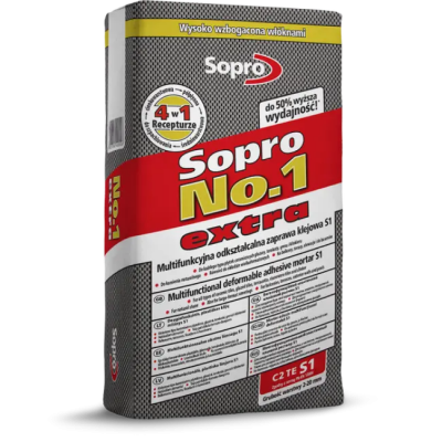 Клей для плитки Sopro №1 Extra. 22,5кг. Польша