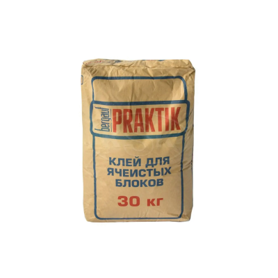Клей для ячеистых блоков Bergauf Praktik. 30кг