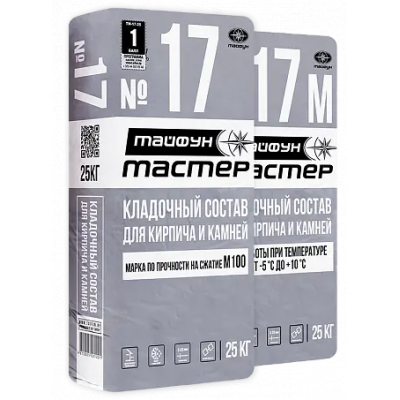 Кладочный состав Тайфун Мастер №17М 25кг зима