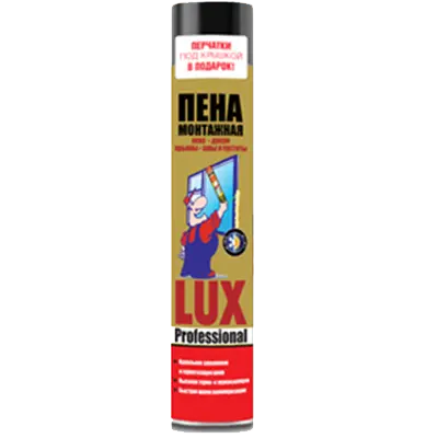 Пена монтажная профессиональная 65л LUX PROF L 840 мл.