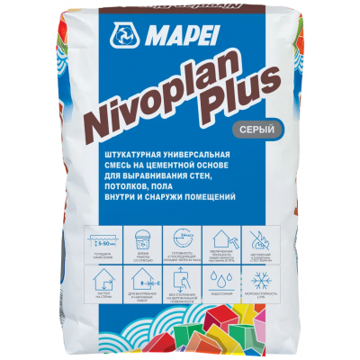 Состав для выравнивания MAPEI NIVOPLAN PLUS. 25кг
