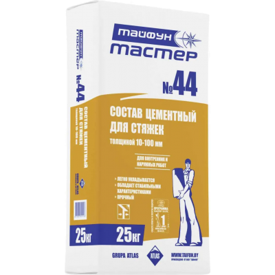 Смесь для стяжки Тайфун Мастер №44. 25кг