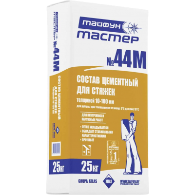 Смесь для стяжки Тайфун Мастер №44М 25кг зима